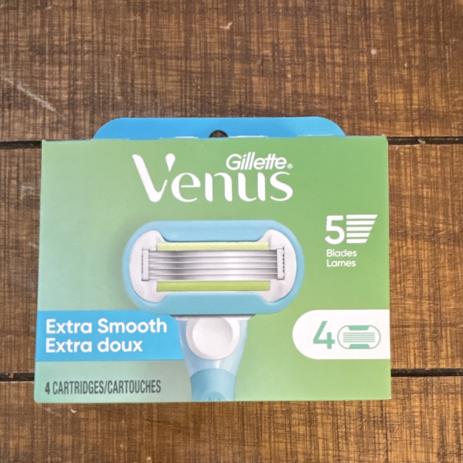 Gillette Venus Extra Smooth 5-Blade Razor Refill Cartridges, 4 Count Women