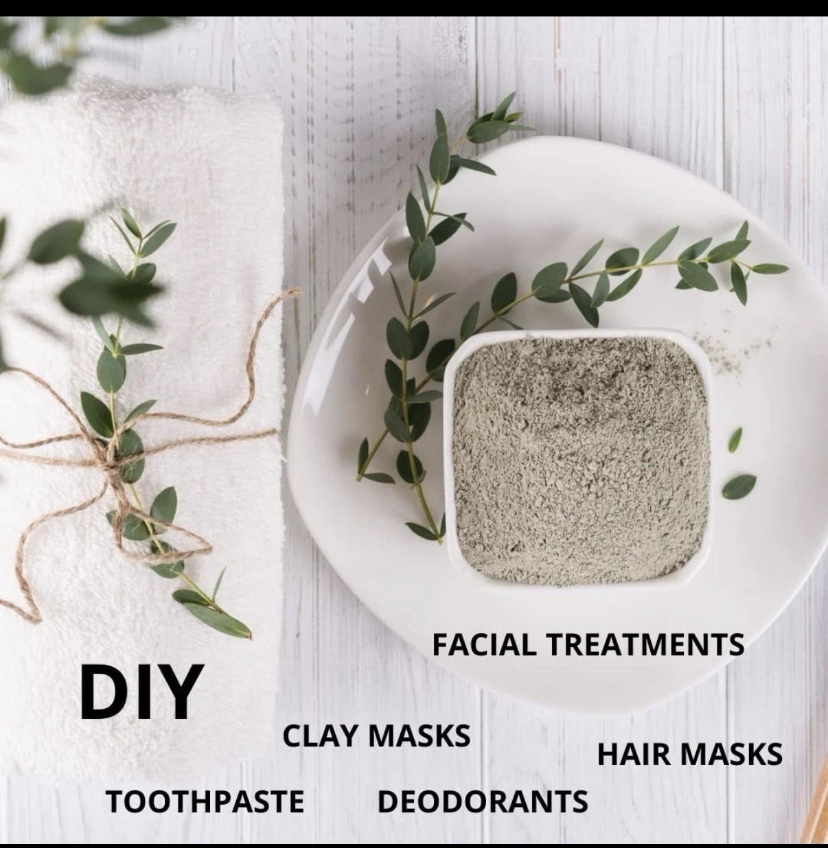 Smart Solutions Calcium Bentonite Clay Mask Powder 2 lb Face Detox Acne DIY