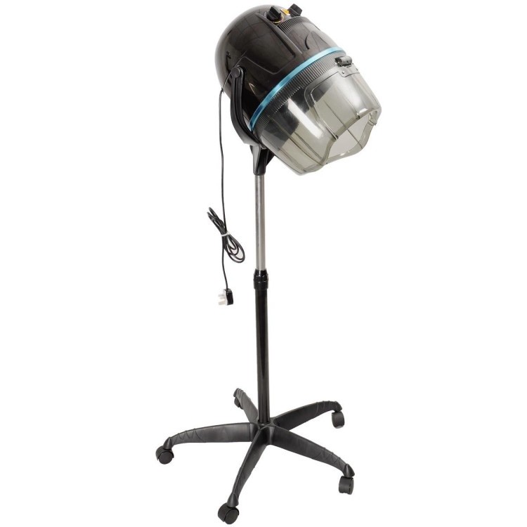 Salon Standing Hair Bonnet Dryer — 40–60°C, 60-Min Timer, Wheels
