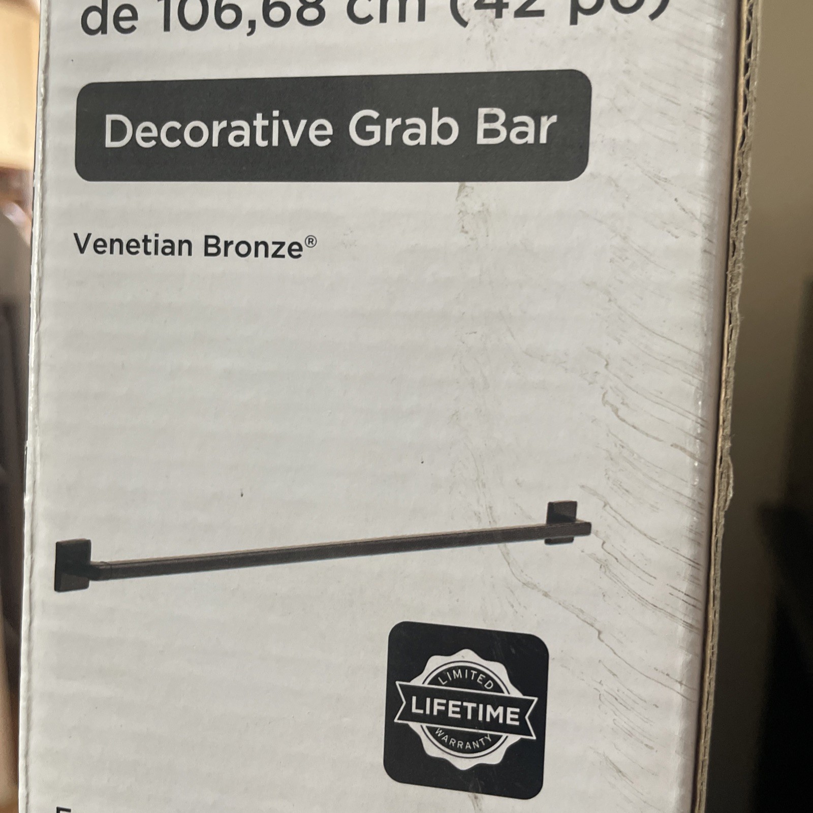 Delta 41942-RB 42” Grab Bar Angular Modern Design Venetian Bronze