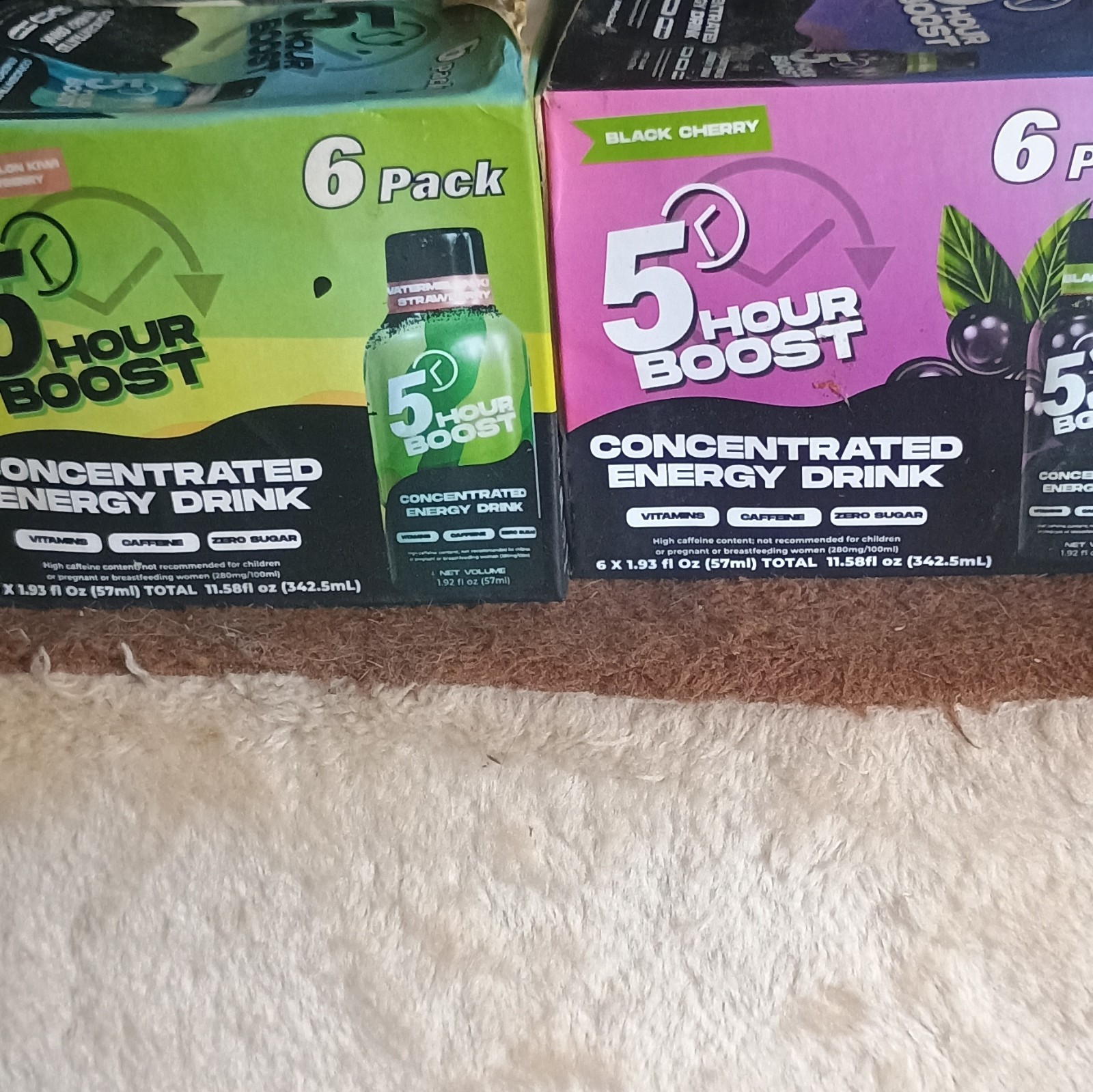 5-hour BOOST Concentrated Energy Drink Sugar-Free Black Cherry 6 Pack 1.93 fl oz