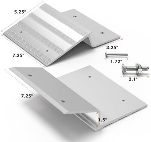 Salcod Aluminum Ramp Top Kit for 2″ x 8″ Boards, 700 lb per Ramp | Loading Ra…