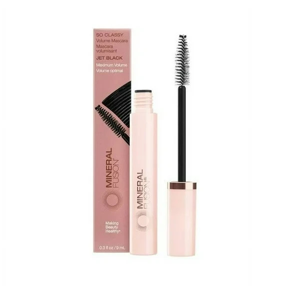Mineral Fusion – So Classy Volumizing Mascara Jet Black – 0.3 fl oz (9 ml)