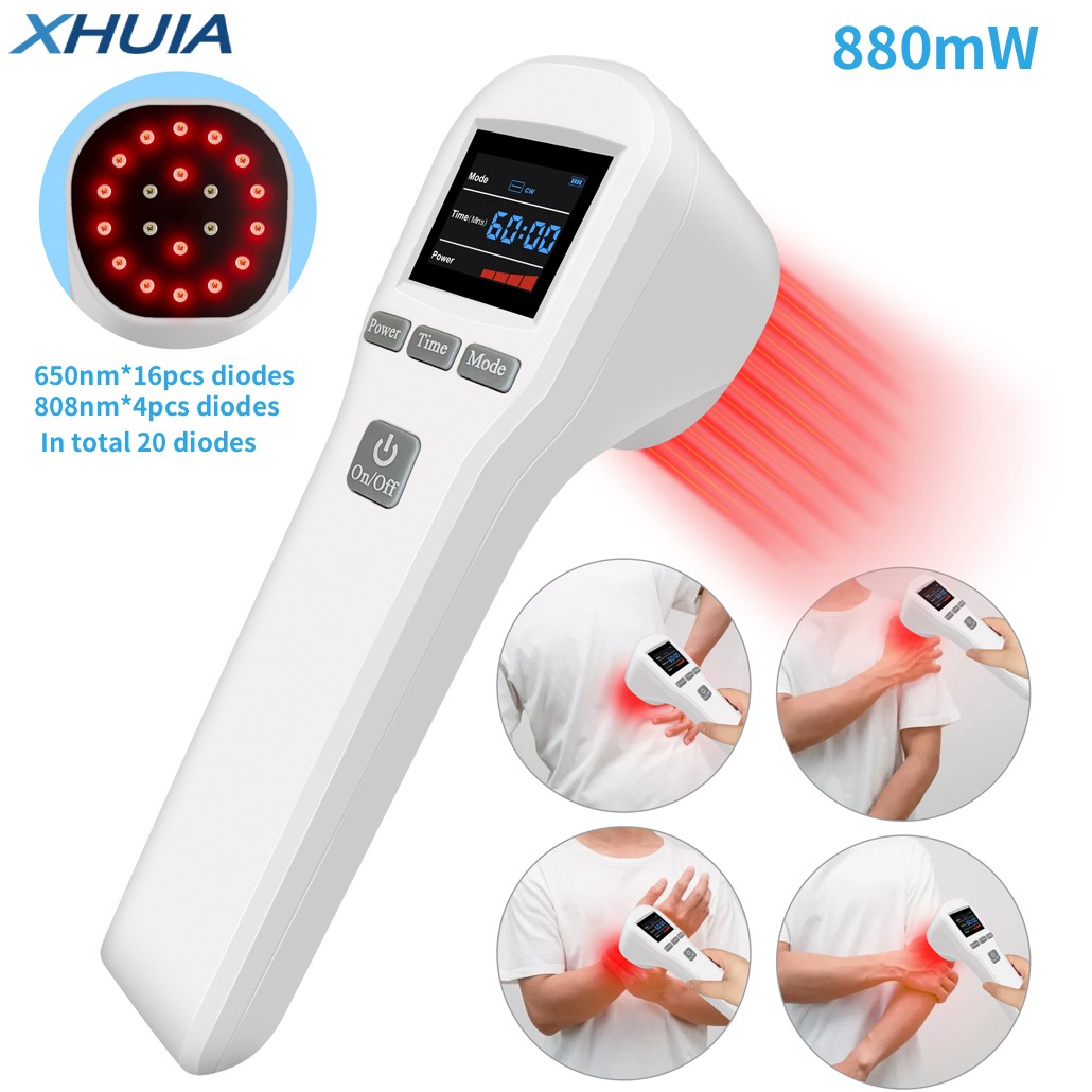 880mW Cold Laser Therapy Device LLLT Pain Relief Physiotherapy Home Clinic Use
