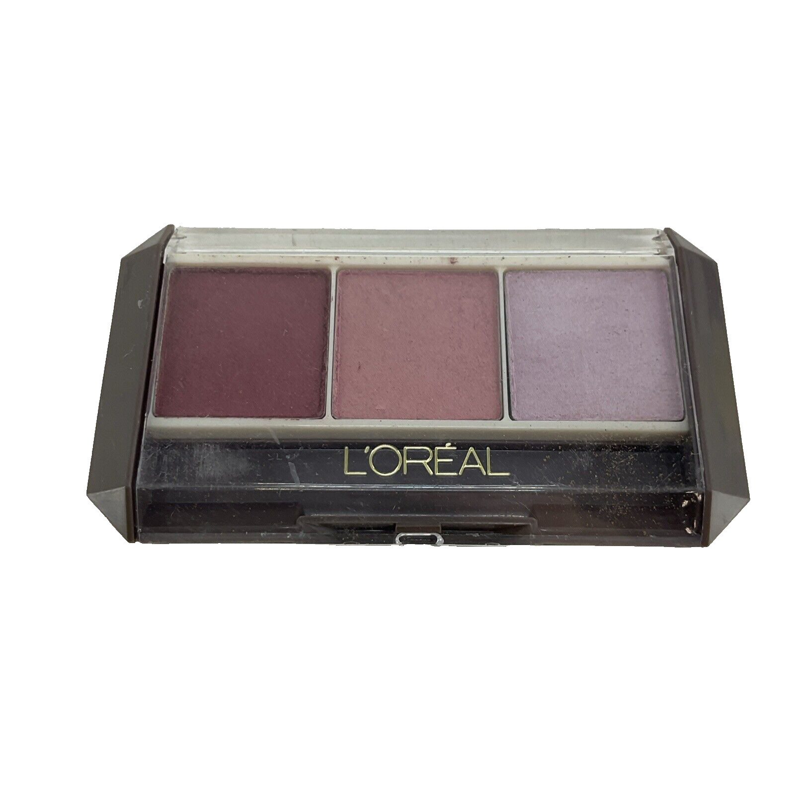 RARE Vintage L’Oreal Couleur! 8-Hour Eye Shadow Trio ROSE Burgundy 3 Shades NOS