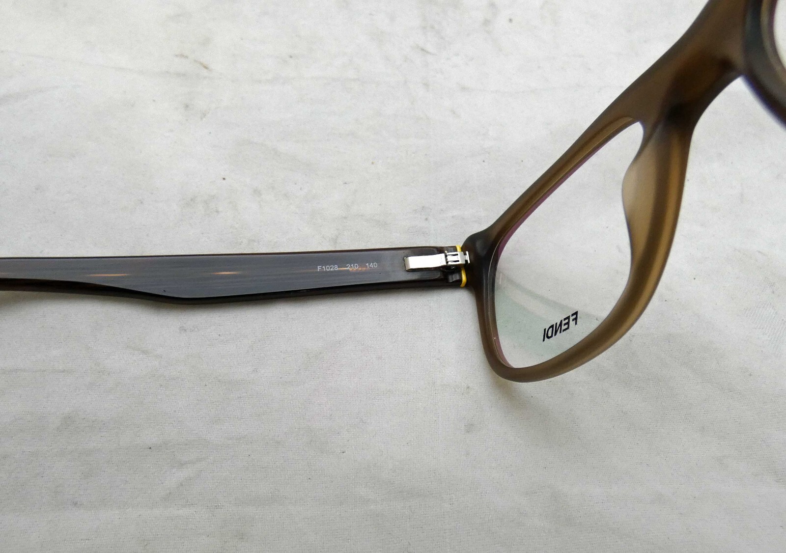 New Fendi Optical Frames F1028 210 Matte Brown, 51-18-140 in Hard Case