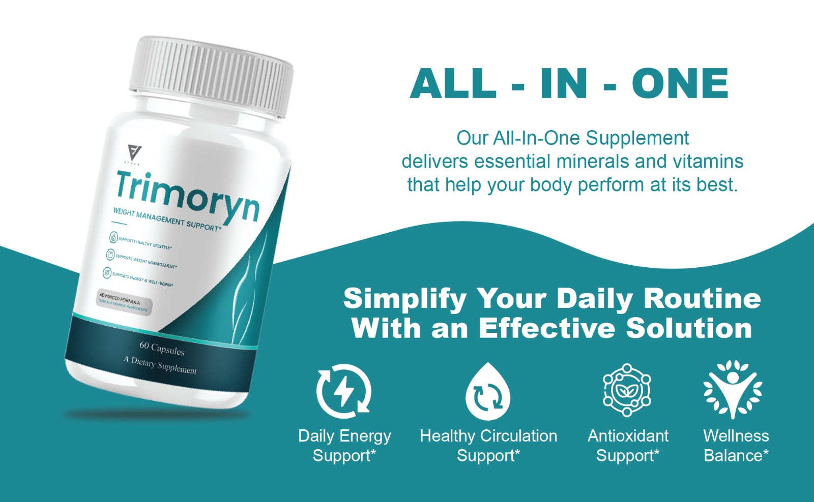 (5 Pack) Trimoryn Weight Support, Tri Moryn Keto Supplement (300 Capsules)