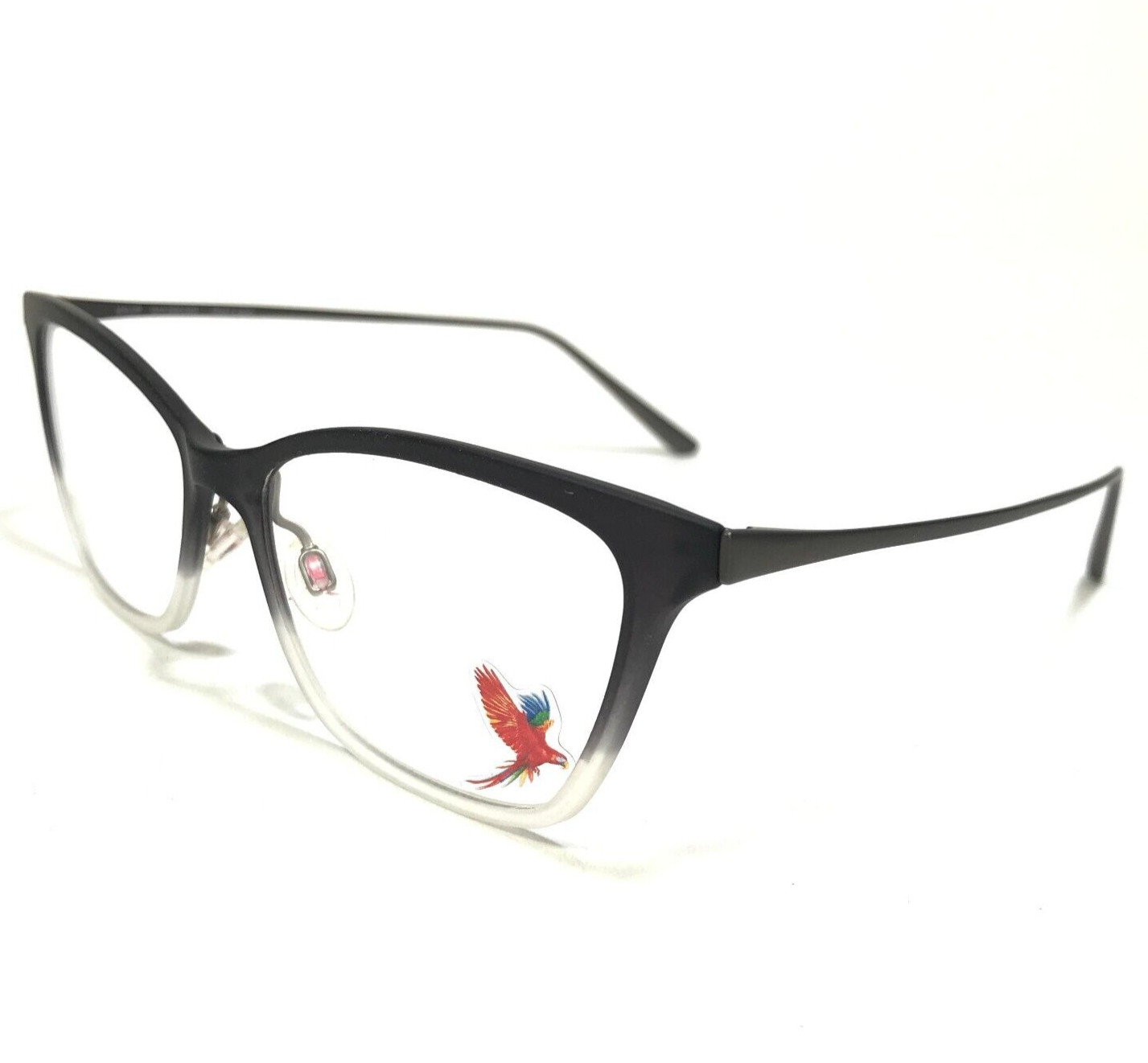 Maui Jim Eyeglasses Frames MJO2606-94M Black Gray Clear Fade Cat Eye 52-15-145