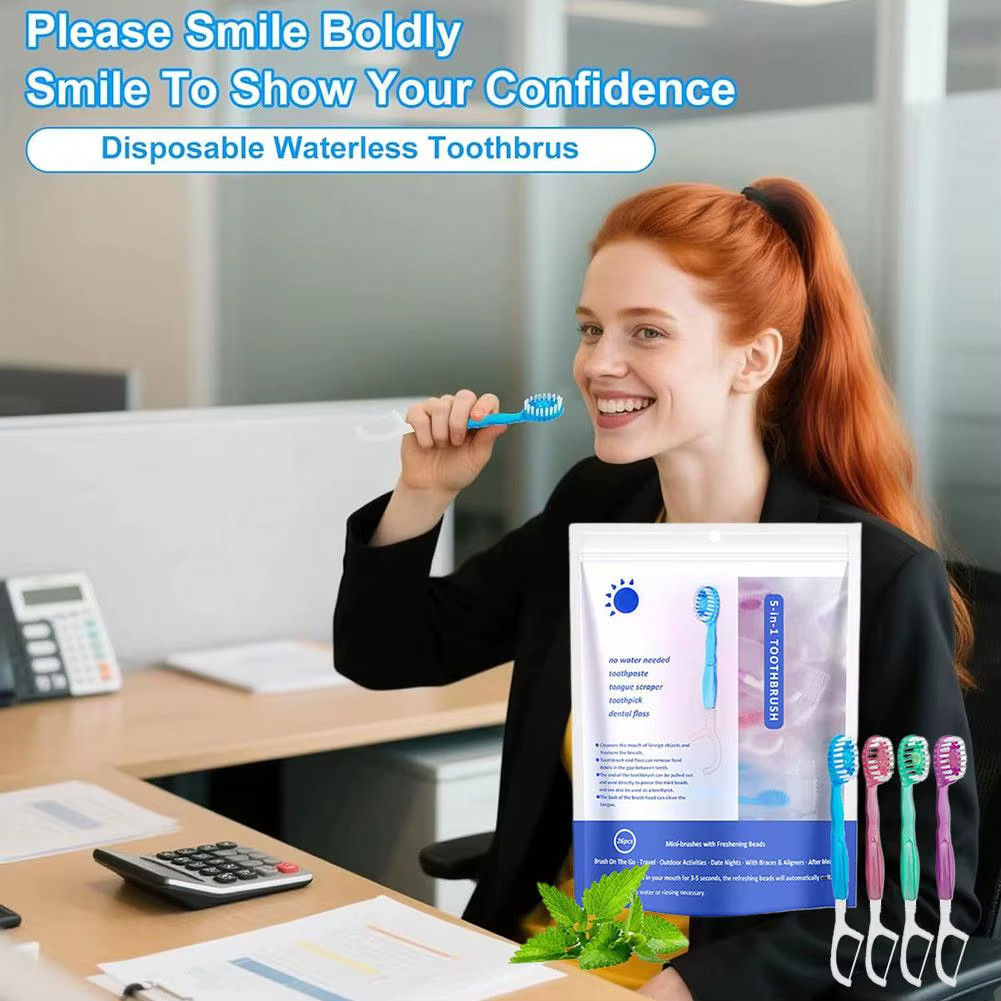 Disposable Toothbrush Exploded Beads Adults Cleaning Toothbrush Portable Travel