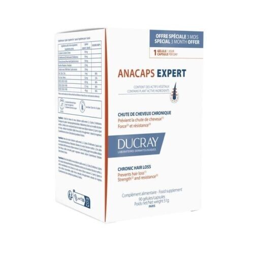 Ducray Anacaps Expert for Chronic Hair Loss 90 caps Exp 03/2025