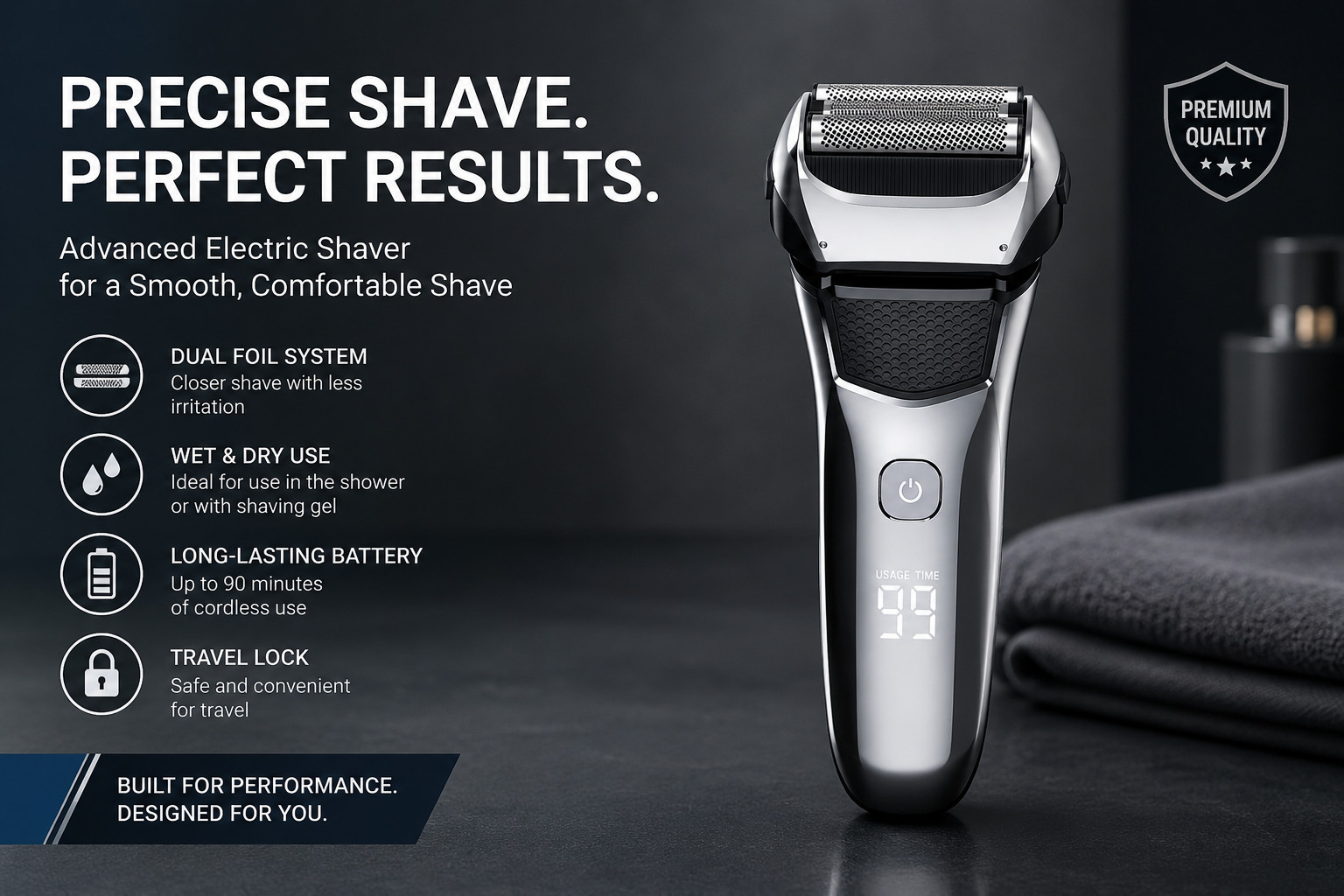 Electric Razor for Men,Shavers for Men Electric Razor Wet Dry
