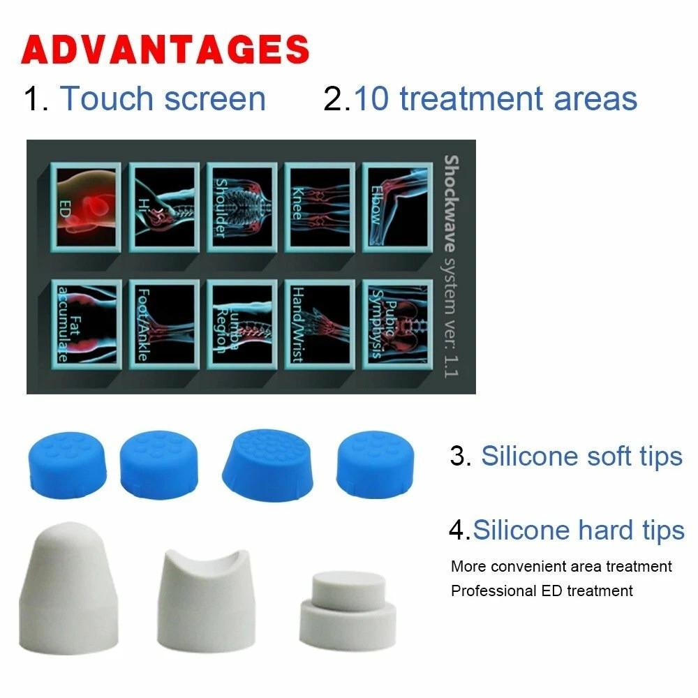 ED Teatment Focused Shockwave Therapy Machine for Pain Relief Body Massager
