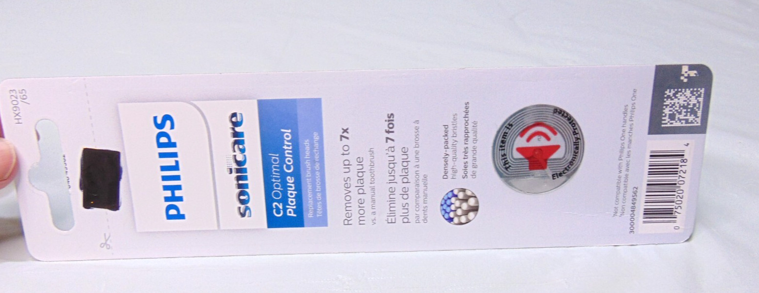 3-pack Philips Sonicare #C2 Plaque Control Brush Heads HX9023/65 Soft