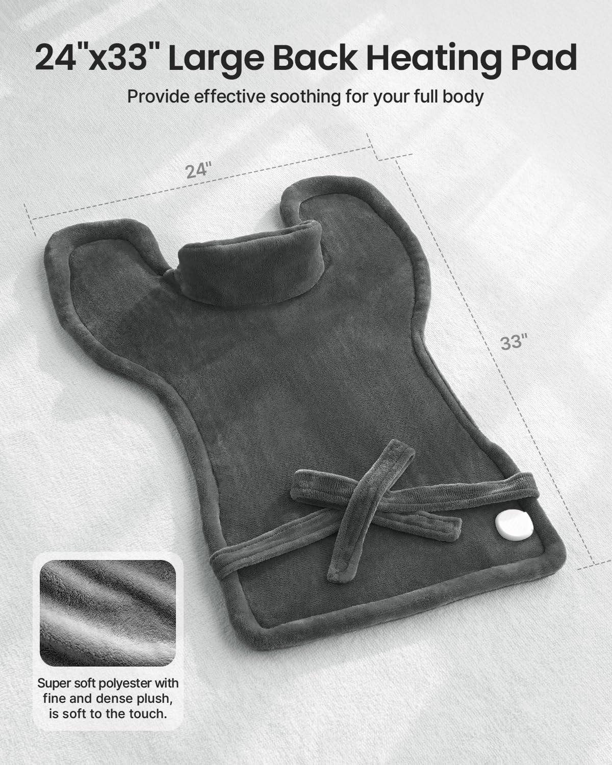 RENPHO Fathers Day Dad Gifts, Electric Heating Pad – 6 Heat Levels for Neck Shou