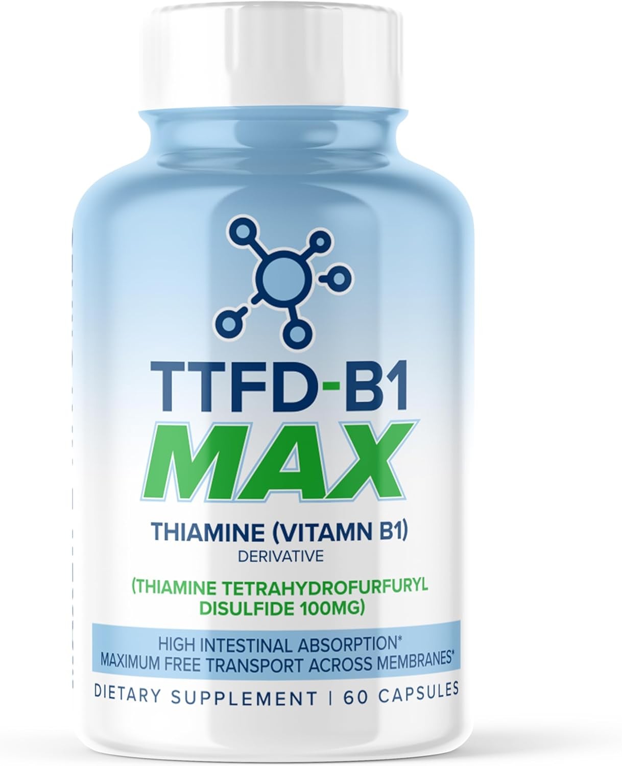 TTFD Thiamine B1 Supplement 60Capsules Made in USA- Vitamin B1…
