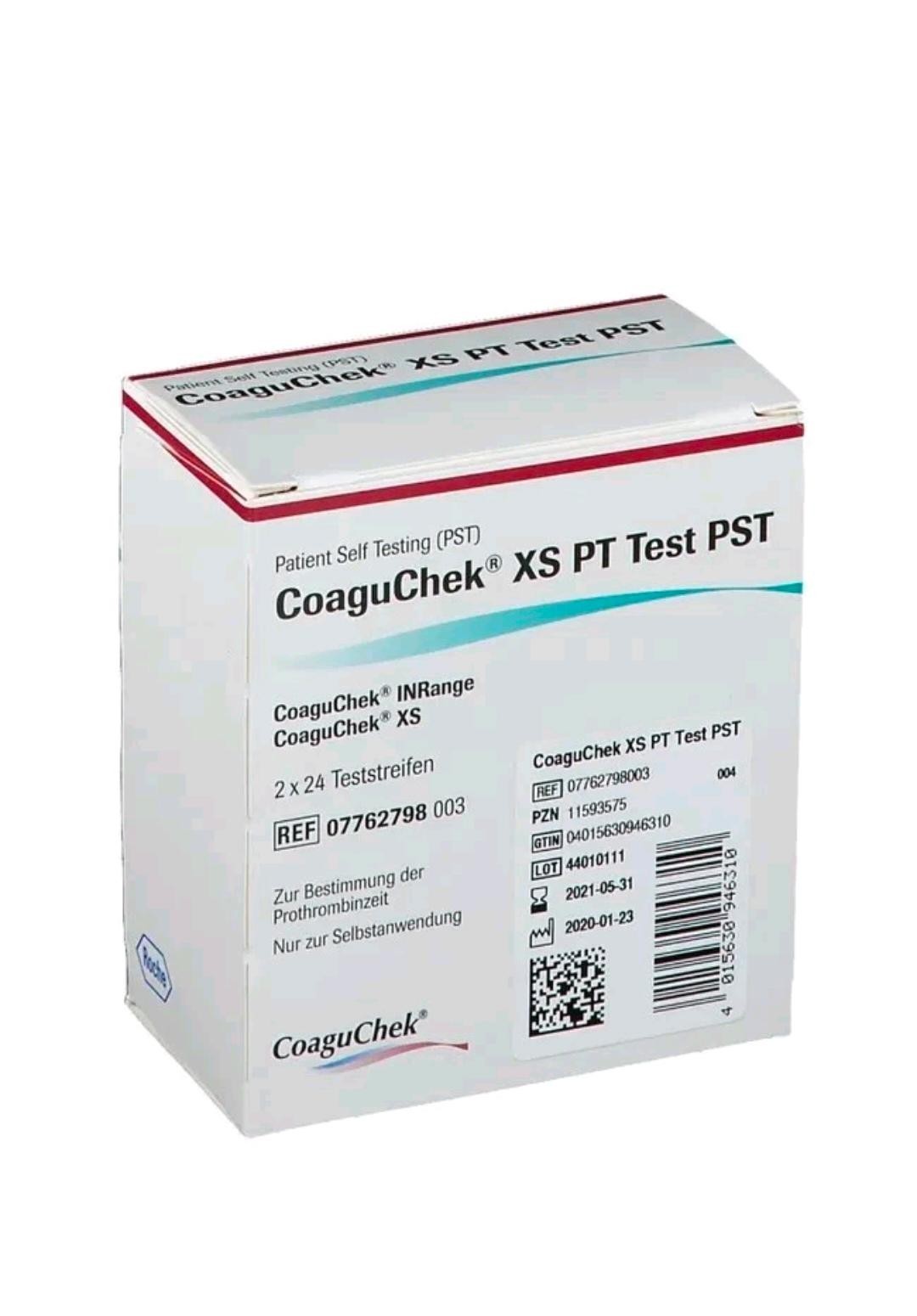 Coagu Chek XS PT Test 48ct Strips Expiration 05-31-2027