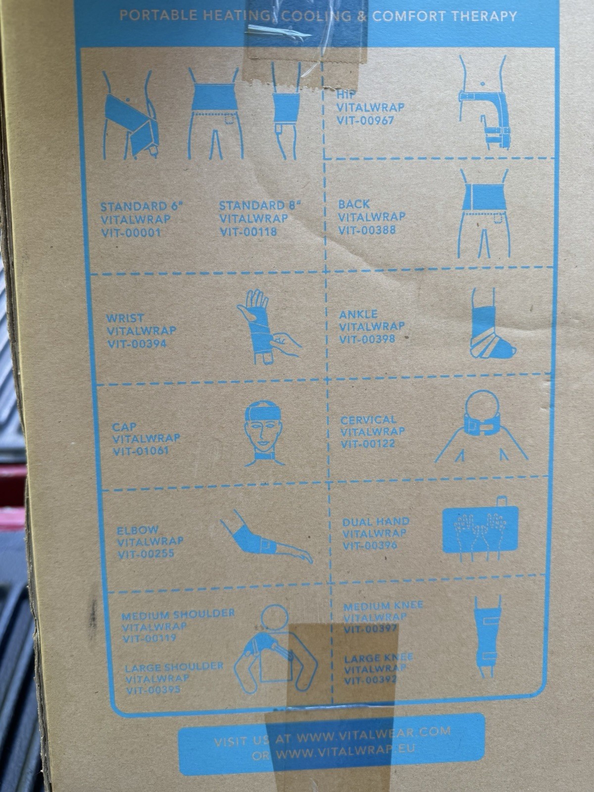 Vital Wrap System Temperature Controlled Vitalwear Heat/Cold Circulating Wrap