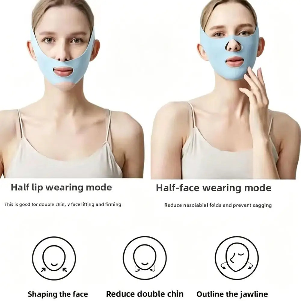 Reusable V Line Lifting Mask Beauty Tool Breathable Adjustable Facial Slimming S