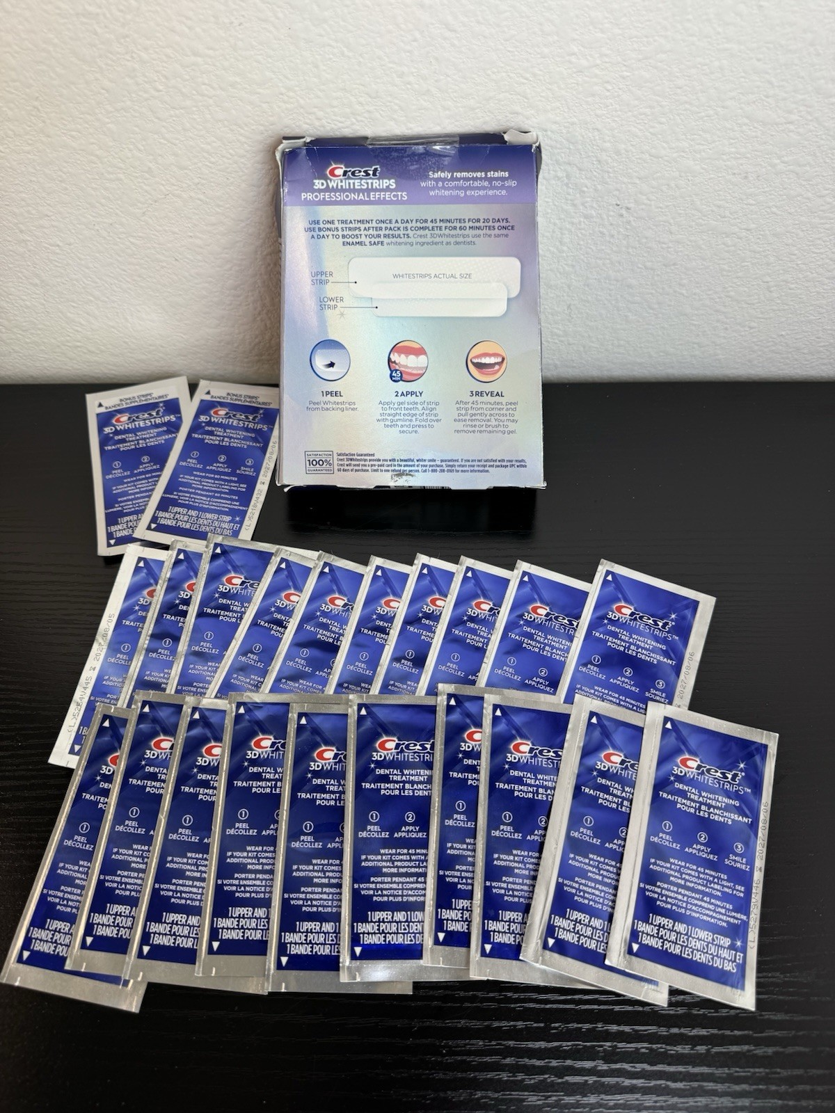 Crest 3D White Whitestrips – Professional Effects 19 Levels Whiter 44 Strips