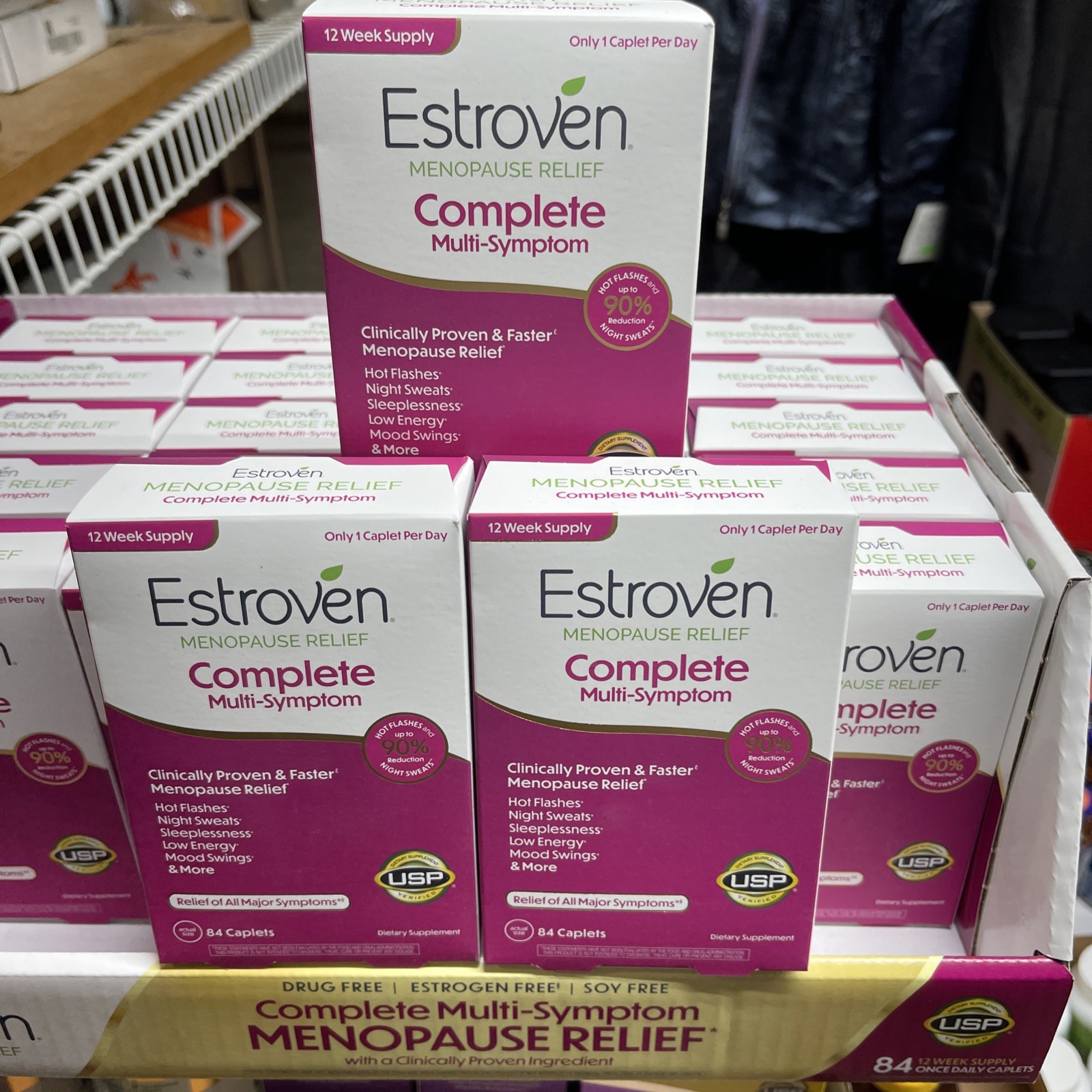 [ 2 ] Estroven Complete Multi-Symptom Menopause Relief, 84 Caplets x 2 packs