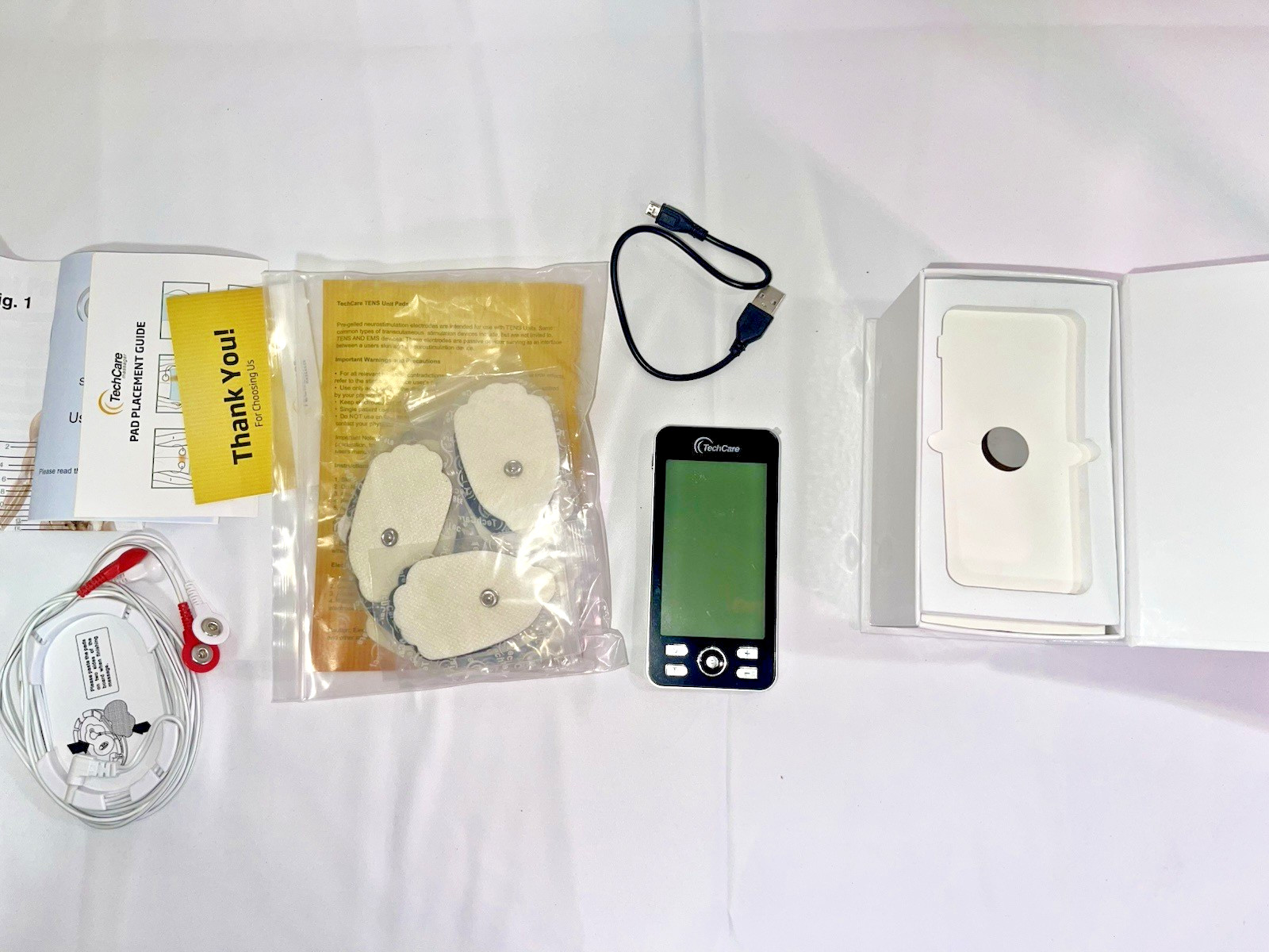 TechCare Massager Plus 24 Rechargeable Electronic Tens Unit Muscle Stimulator