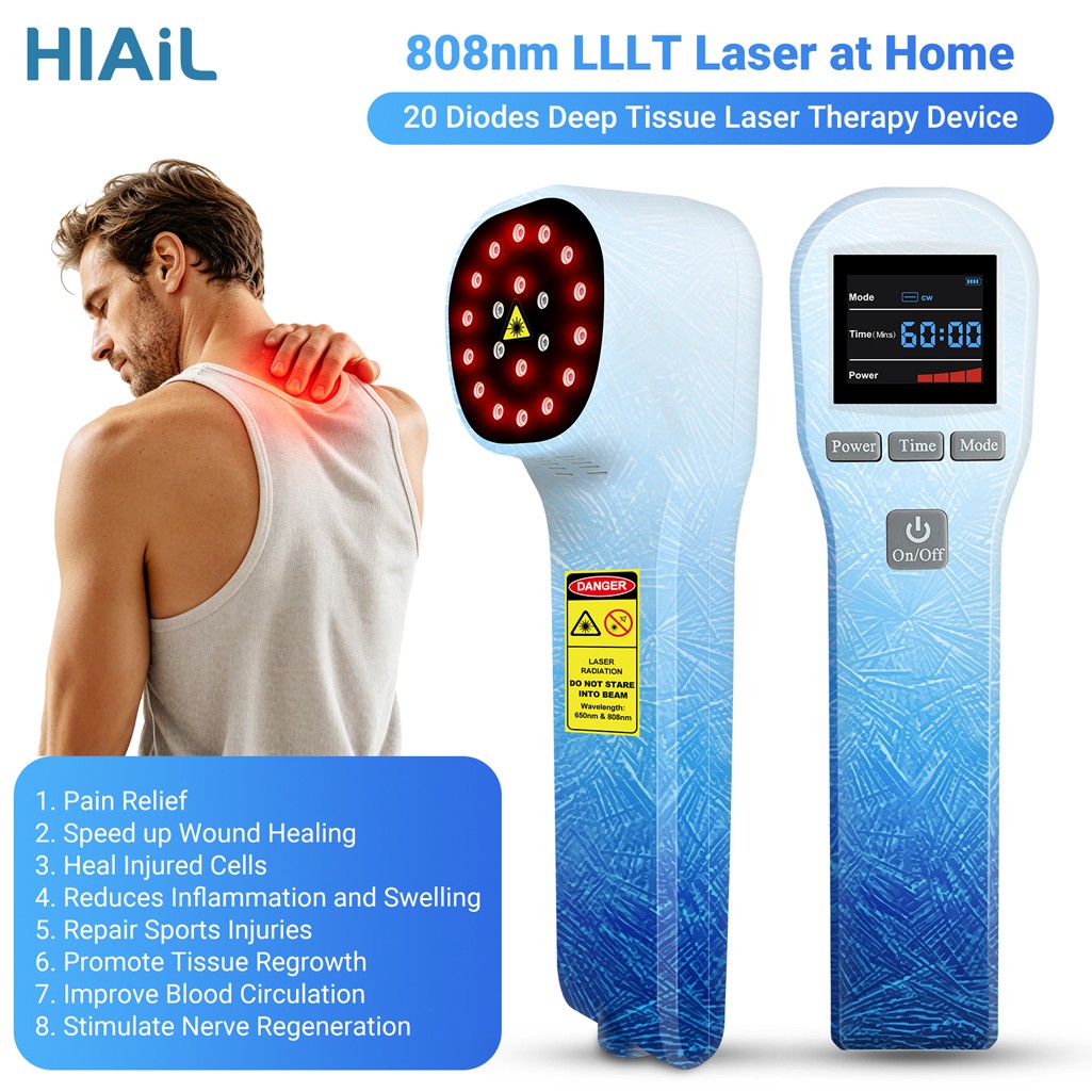 Cold Laser Therapy LLLT Device 880mW Soft Healing Laser For Body Pain Relief