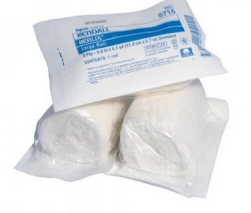 Kendall 6715 KERLIX 4.5 in x 4.1 yd Gauze Rolls 6 Ply – Sterile- Case of 100