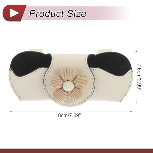 Car Sunglasses Case Magnetic Universal Car Visor Sunglasses Holder for Car PU