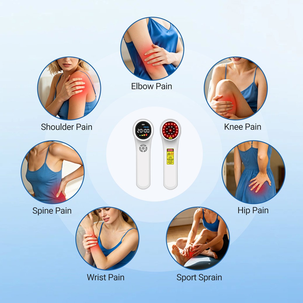 1760mW Low Level Laser Therapy for Neck Back Muscle Strain Treatment Pain Relief