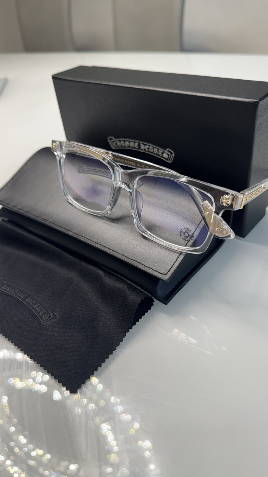 Chrome hearts style glasses