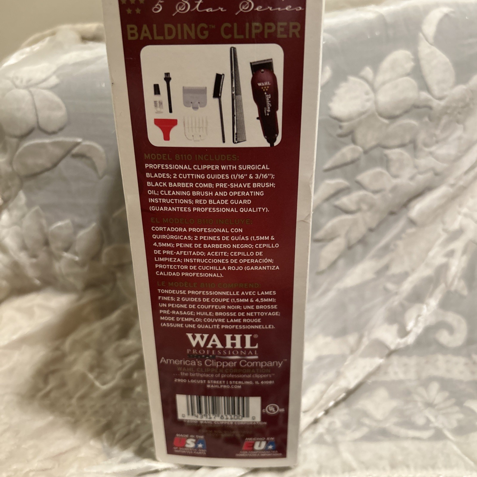 New. Wahl 8110 Professional 5-Star Balding Clipper – Red