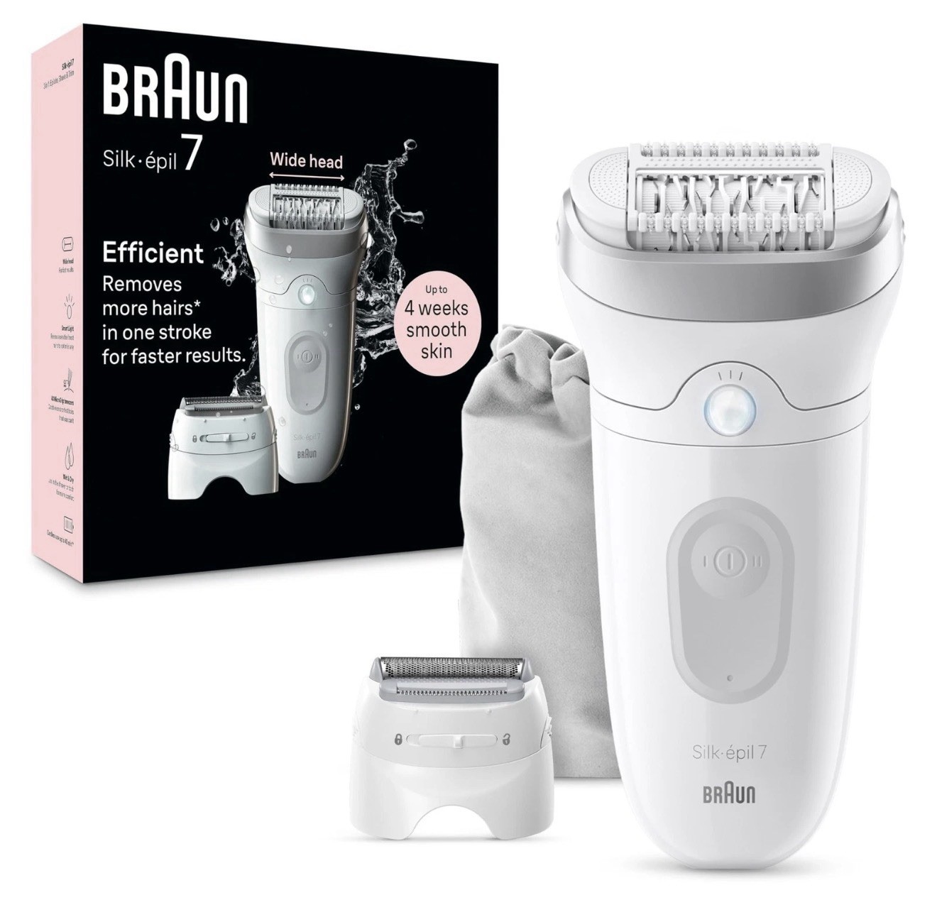 Braun Silk-épil 7 Epilator Hair Removal System Wet & Dry (Box Damaged)SE7141 NEW