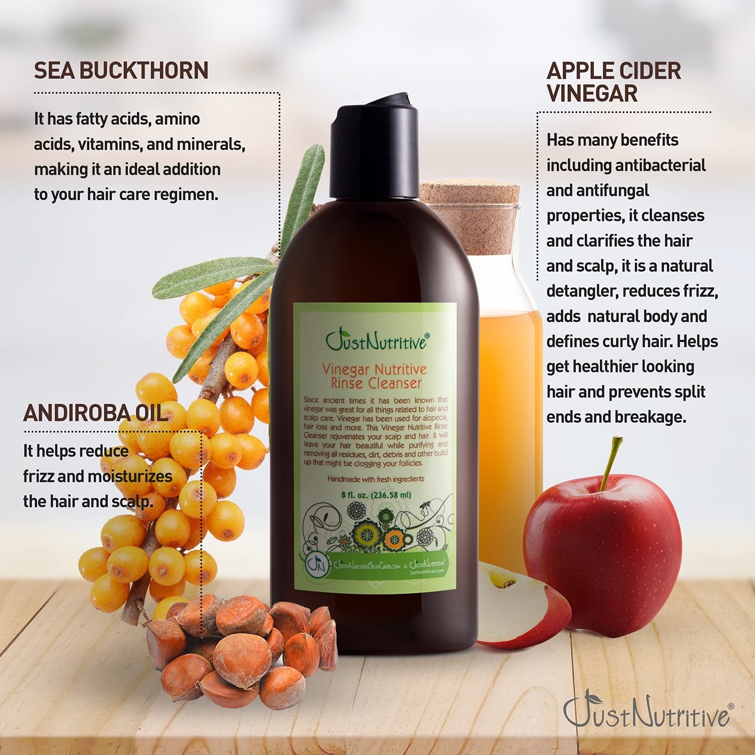 Vinegar Nutritive Rinse | Natural Hair Care to Revitalize Hair and Scalp | Pr…