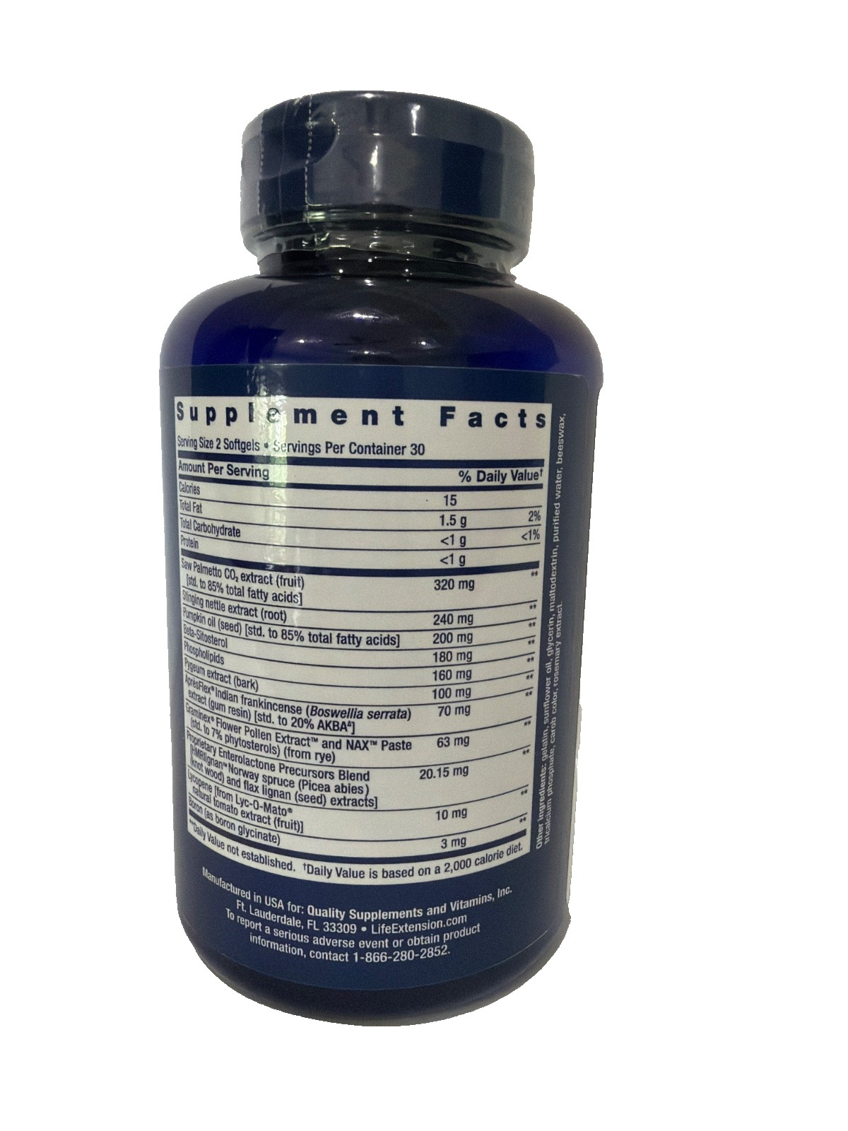 Life Extension Ultra Prostate Formula – 60 Softgels