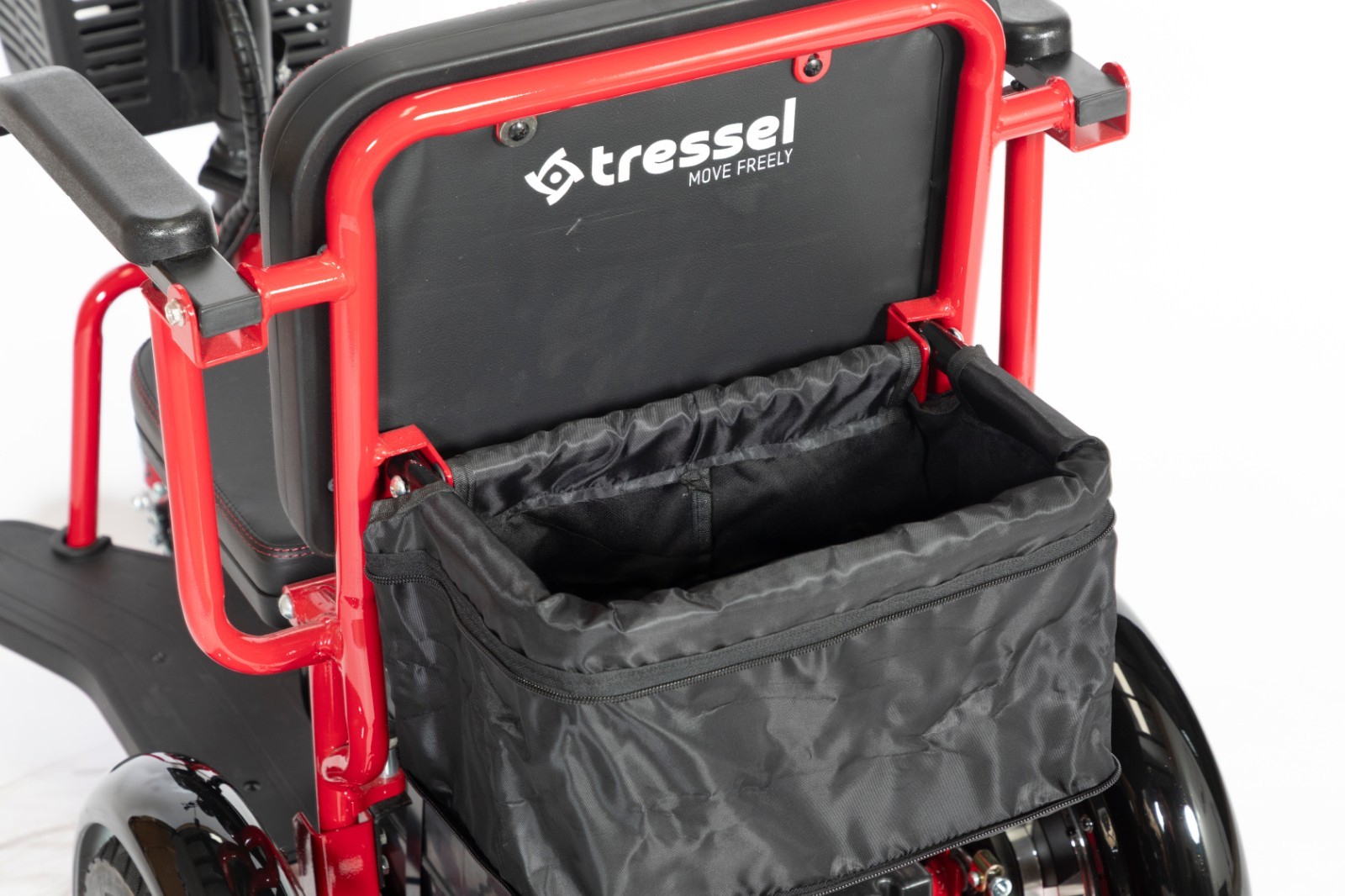 Red Tressel Fold Solo 3-Wheel Foldable Electric Scooter w/ Basket & Mirrors