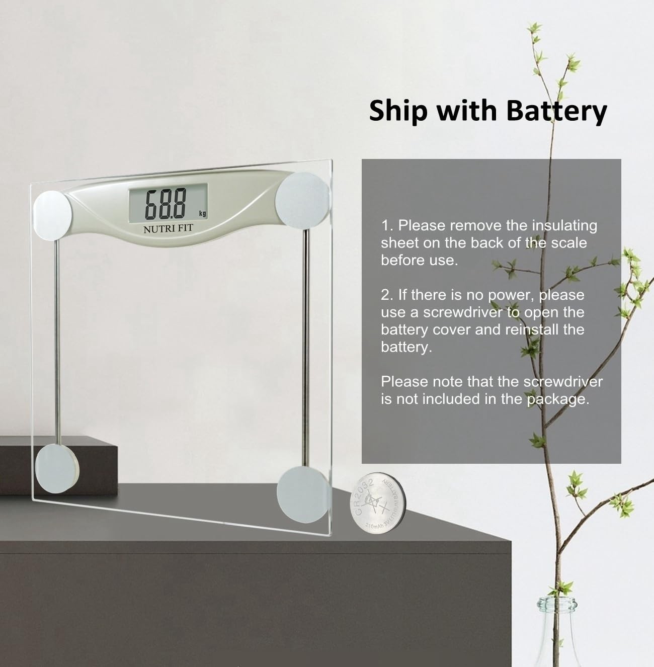 Digital Bathroom Scale for Body Weight, Precision Weighing Scale for Weight L…
