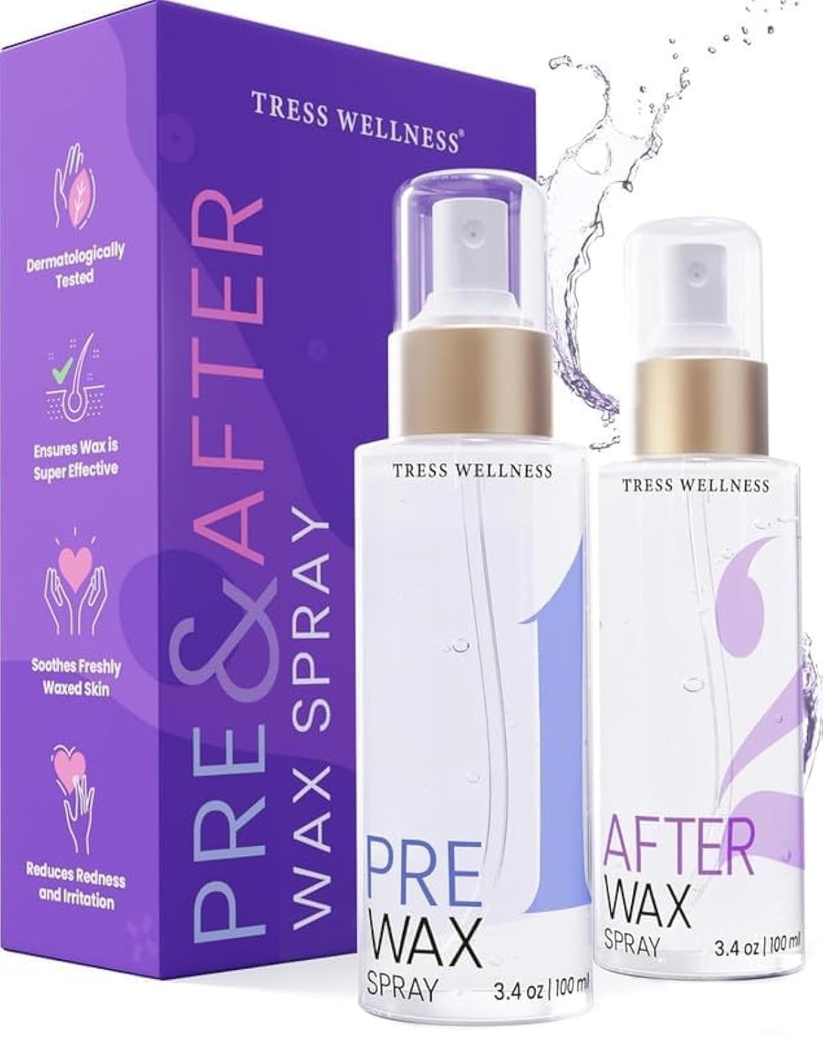 Pre-Wax Cleanser & After-Wax Moisturizer Kit – 2 x 100ml