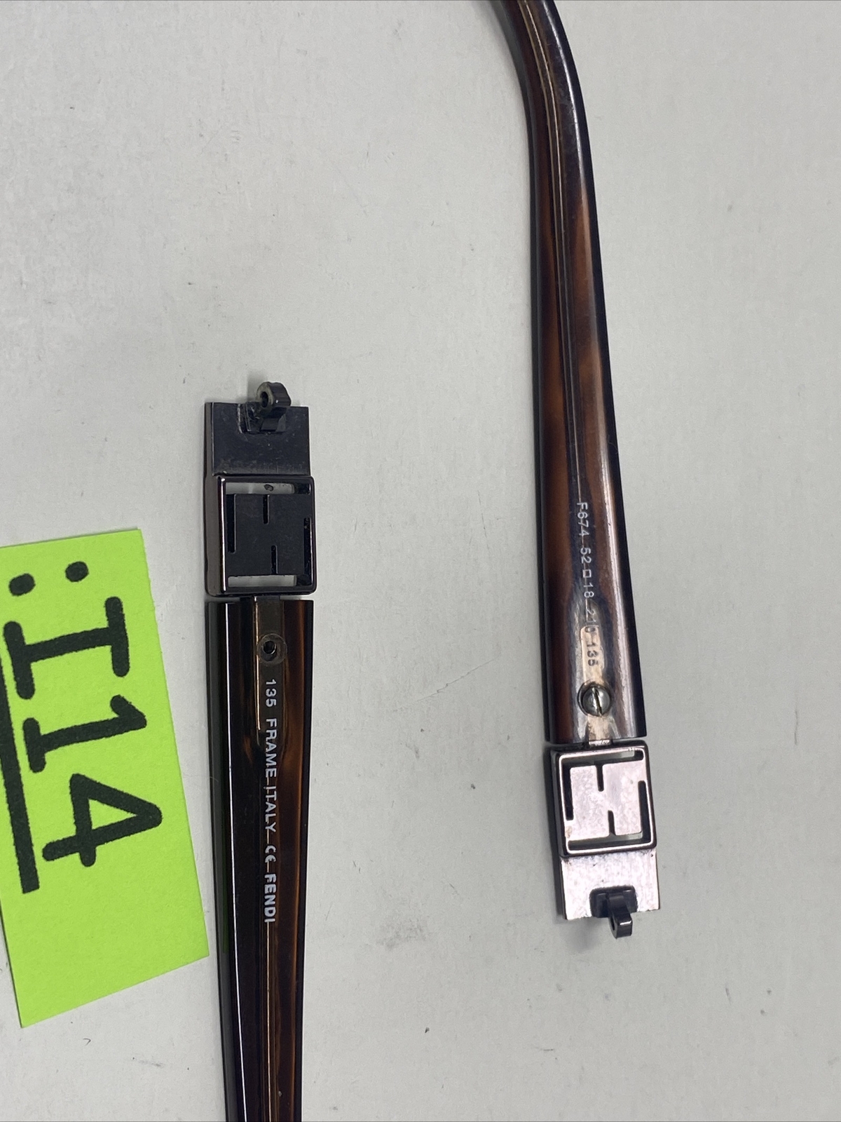 FENDI F674 210 BROWN 135mm TEMPLE ARM PARTS :I14