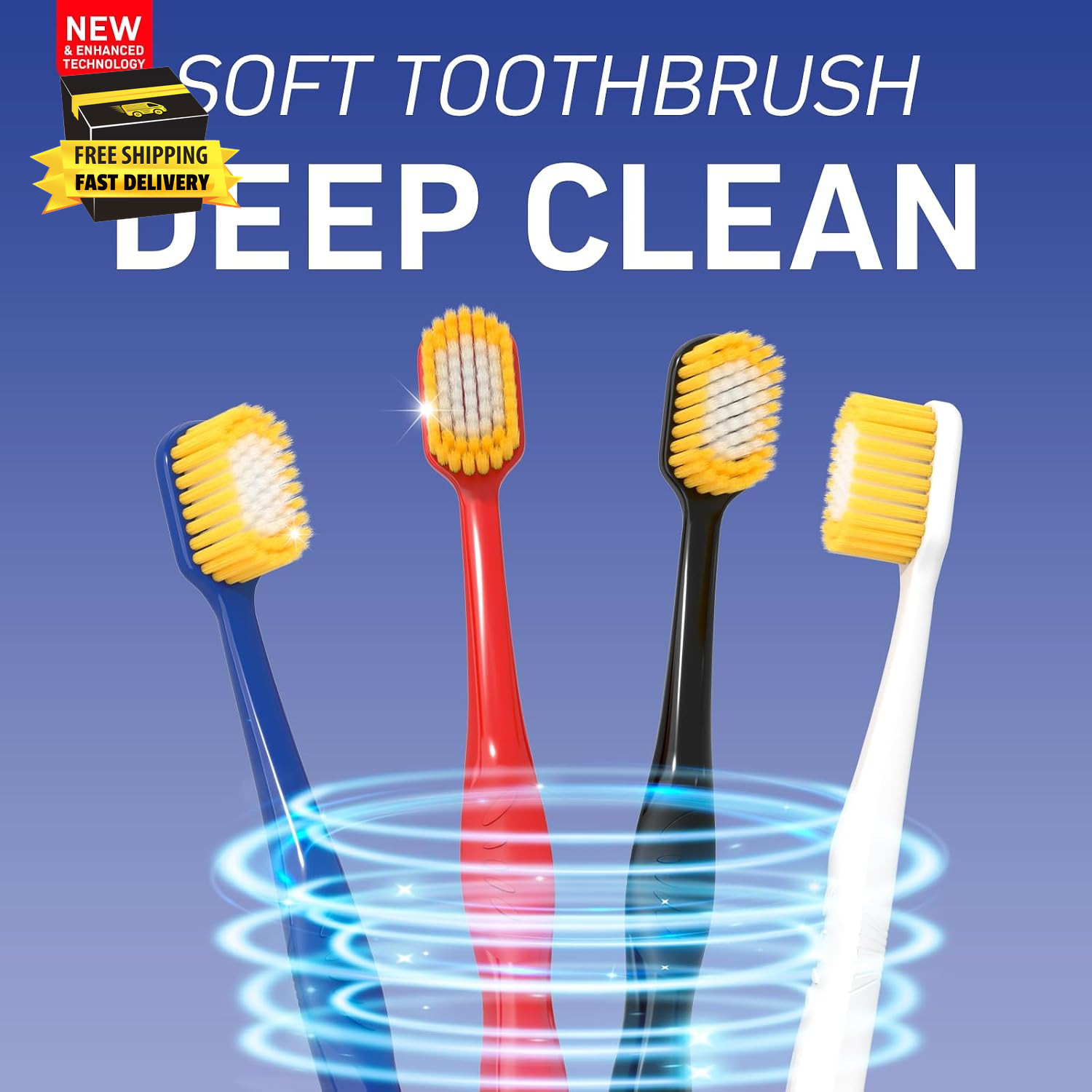 Adult Wide Head Soft Hair Toothbrush, Manual Toothbrush, Excellent Cleaning Effe