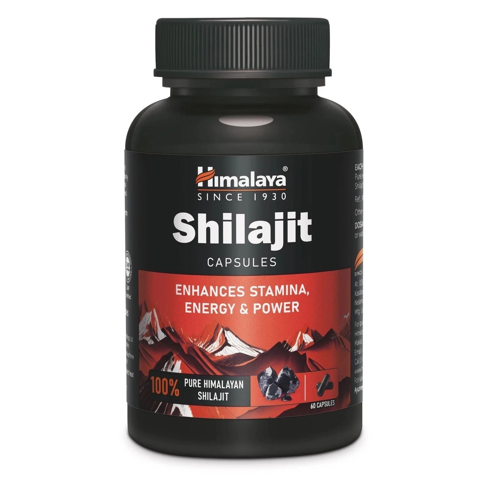 Himalaya Shiljit 60 Capsule Promotes stamina, energy,Sexual wellness SF.