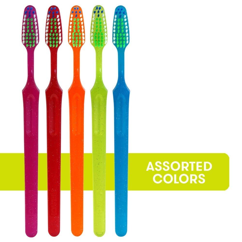 Reach Crystal Clean Toothbrush FIRM x 12 Pack with Free Travel Cap Firm Bristles