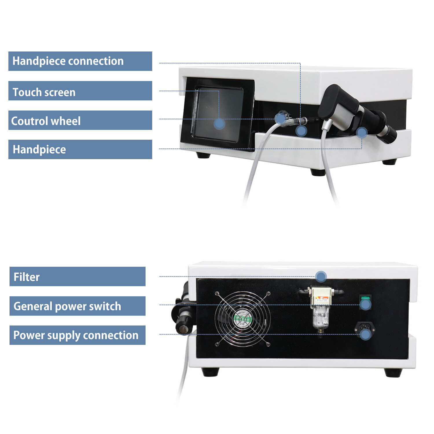 Shockwave Therapy Machine Radial Pneumatic Shock Wave ED Treatment Pain Relief