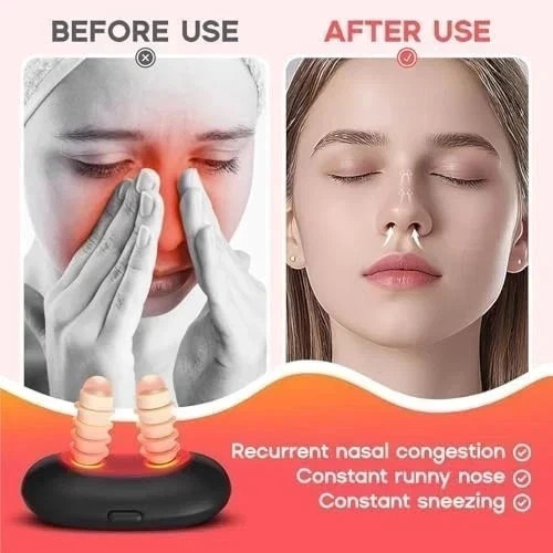 Red Light Nasal Therapy Device for Nose Relief with 2 Sets Soft Nasal Plugs 1pc*