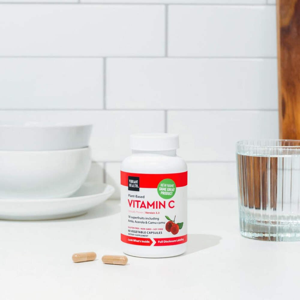 Vibrant Health – Super Natural C Amla, Acerola & Camu 60 vegetable Caps EXP 7/27