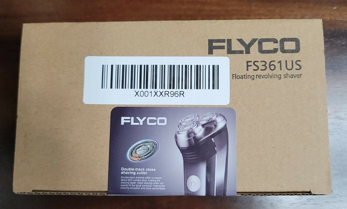 NEW FLYCO FS361 DOUBLE TRACK ELECTRIC RECHARGEABLE SHAVER W/ POP-UP TRIMMER