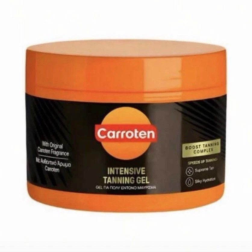 Carroten Intensive Tanning Gel Brown Scented Tan Accelerator 150ml Full Body