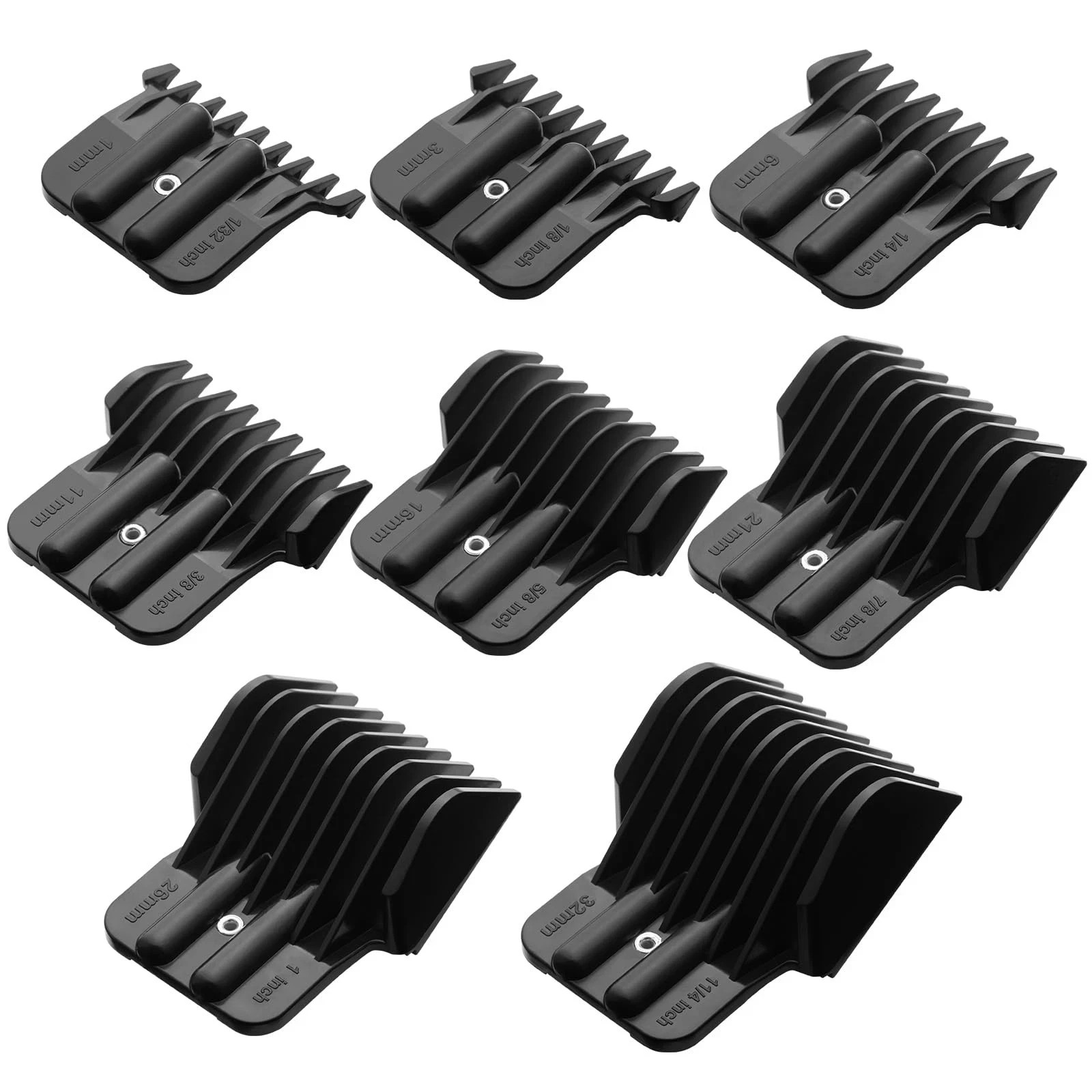 8 Pcs Trimmer Guards Fits for BaBylissPRO Barberology FX787 & FX726 Trimmer, …