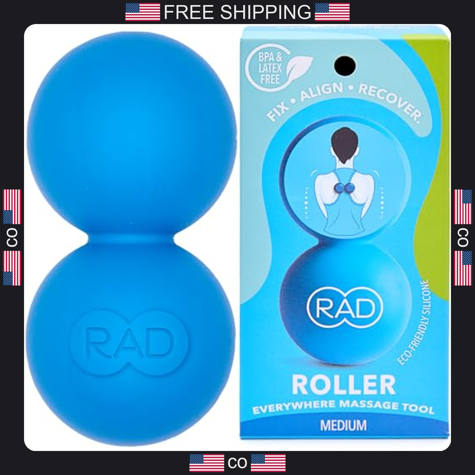 1 Pack Silicone Peanut Massage Roller for Deep Tissue Recovery