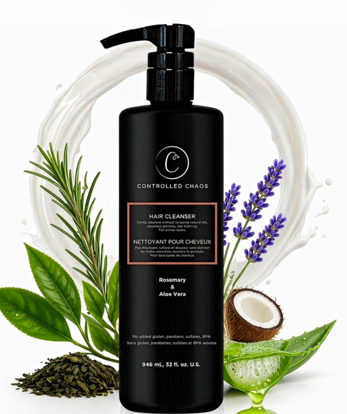 Controlled Chaos Rosemary & Aloe Vera Shampoo 32 fl oz Sulfate & Paraben-Free