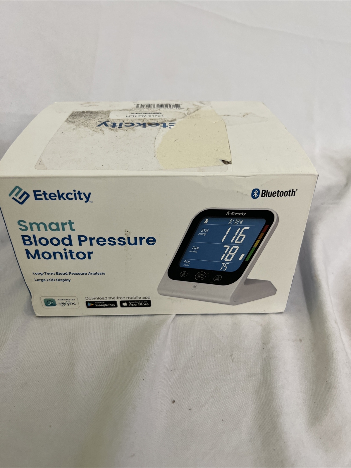 Etekcity Smart Blood Pressure monitor TMB-1583-BS
